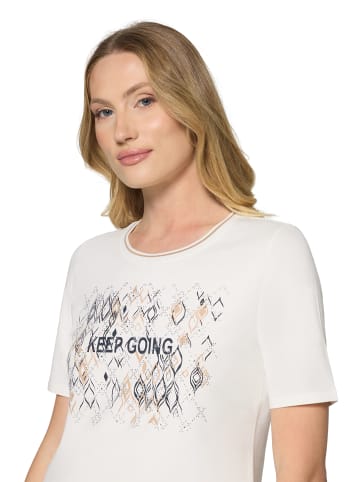 Betty Barclay Basic Shirt mit Placement in Patch Cream/Silver