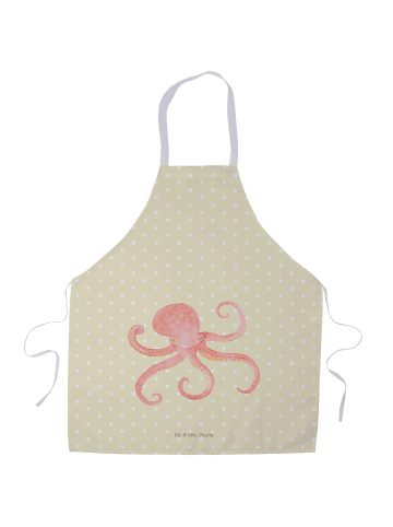 Mr. & Mrs. Panda Kellnerschürze Tintenfisch ohne Spruch in Gelb Pastell