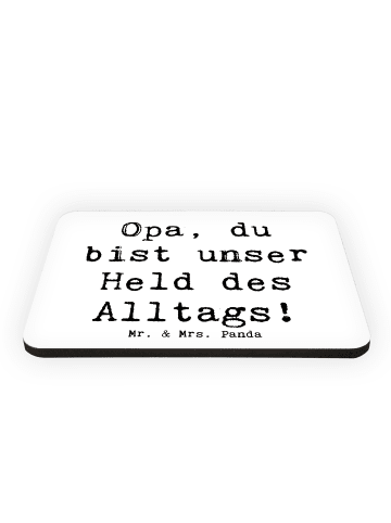 Mr. & Mrs. Panda magnet Spruch Opa Held mit Spruch in Weiß
