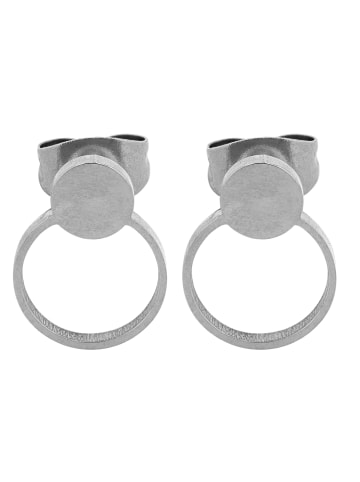 Adeliás Damen Ohrringe – Ohrstecker aus Edelstahl in silber
