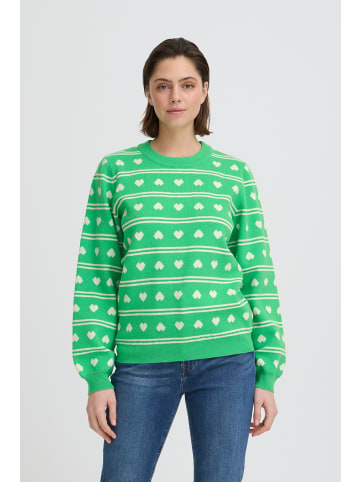 ICHI Langarm IHBRIELLE Loose fit in KELLY GREEN W BIRCH