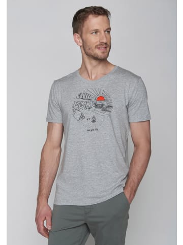 GreenBomb T-Shirt Nature Simple in Heidekraut Grau