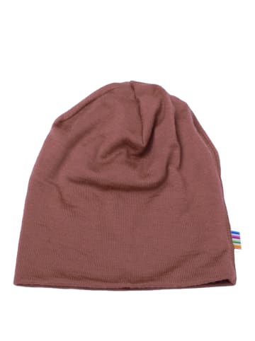 Joha Beanie aus Merinowolle in rost