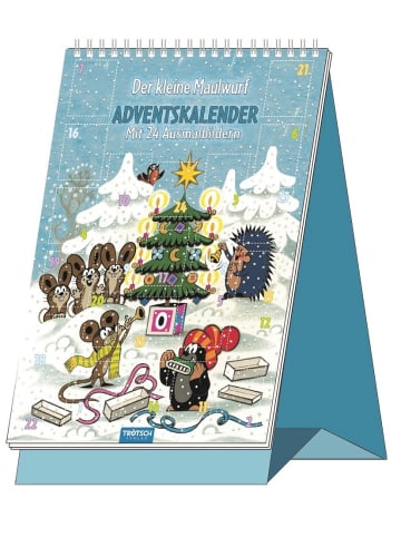 Trötsch Der kleine Maulwurf Adventskalender | Mit 24 Ausmalbildern....