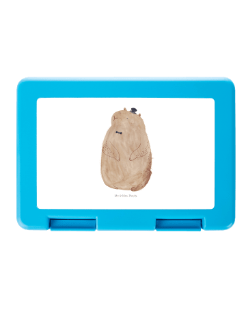 Mr. & Mrs. Panda Brotbüchse Murmeltier ohne Spruch in Weiß