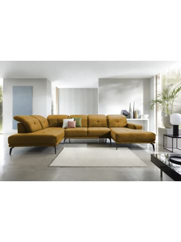 MF Design Brita Recamiere Links in Senf -  (L) 205 x (B) 350 x (H) 107 cm