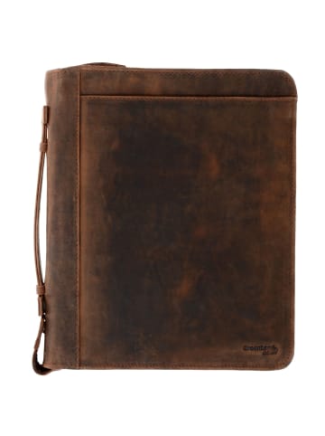Greenland Nature Montenegro Collegemappe Leder 34 cm in braun
