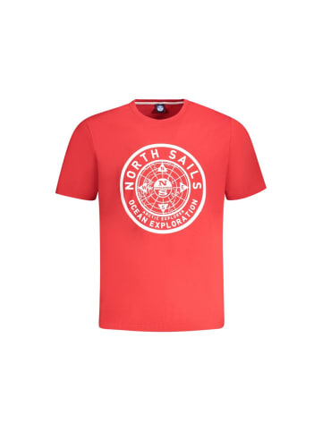 North Sails Rotes Baumwoll-T-Shirt