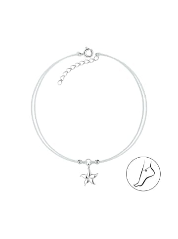 Alexander York Fußkettchen SEESTERN in 925 Sterling Silber in silber