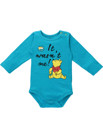 Disney Langarmbody Winnie Pooh in blau