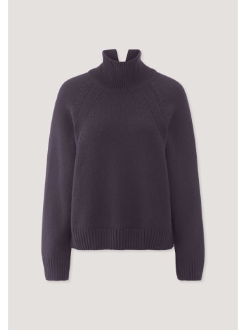 Hessnatur Strick Pullover in dunkle traube