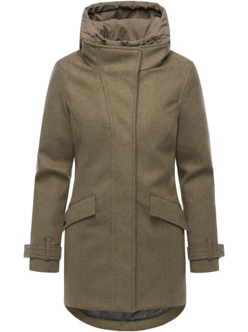 ragwear Wintermantel Petuja Felt YOUMODO in Mocca