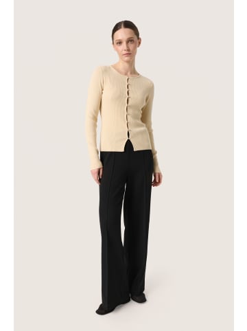 Soaked in Luxury Strickjacke SLSpina Slim fit in Oatmeal