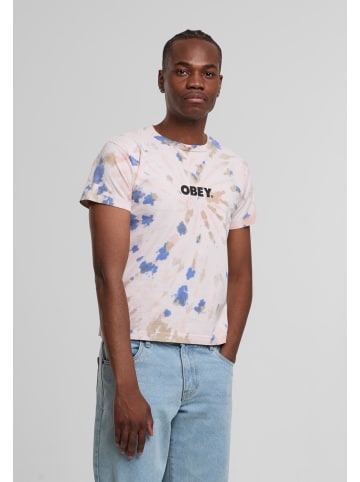 OBEY OBEY T-Shirts in dusky tie dye