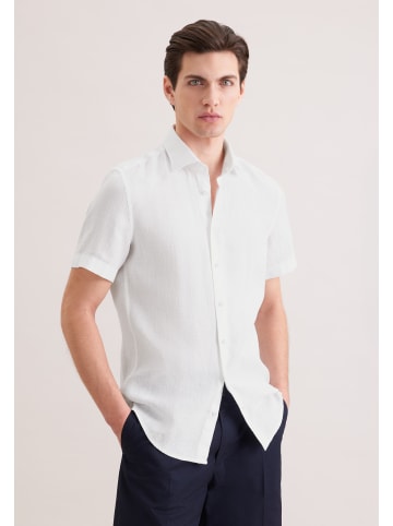 Seidensticker Leinenhemd Slim in Weiß
