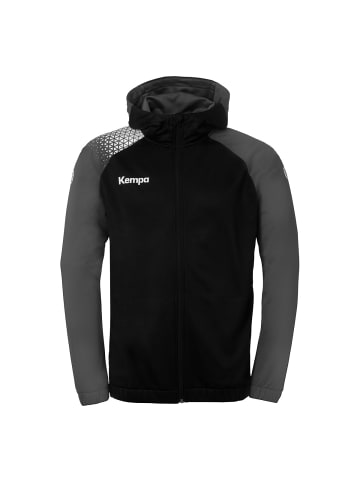 Kempa Kapuzenjacke Ambition 28 in schwarz/anthra