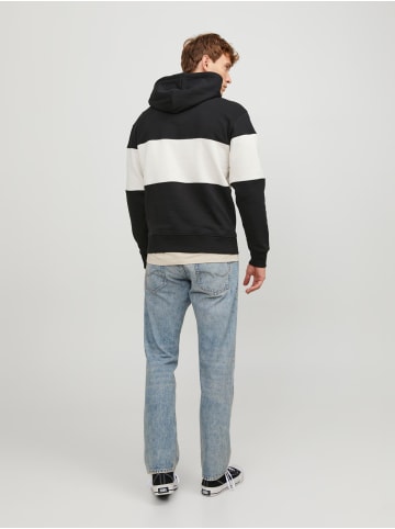 Jack & Jones Design Kapuzenpullover Hoodie mit Bauchtasche JORLAKEWOOD in Schwarz