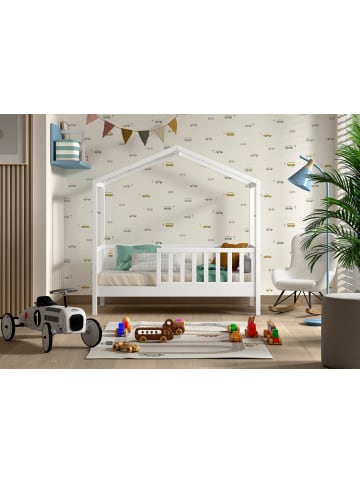 58 aufm Kessel JUNIORBETT Karie 148x151x76 aus Massivholz in Weiß