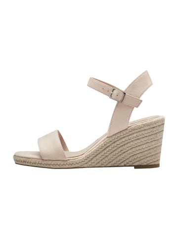 Tamaris Touch-It-Sandalen mit Keilabsatz Beige