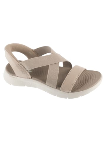 Skechers Skechers Slip-Ins: Go Walk Flex Sandal - Glimmer Up in Beige
