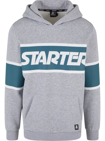 STARTER STARTER Kapuzenpullover in heathergrey/teal