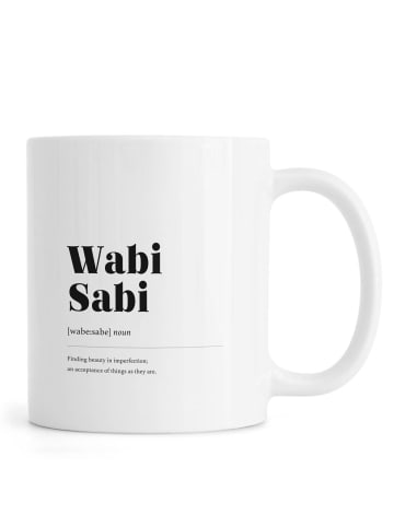 Juniqe Tasse "Wabi-Sabi" in Schwarz & Weiß