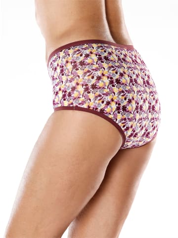 Sieh an! Taillenslip in 2x bedruckt + burgund