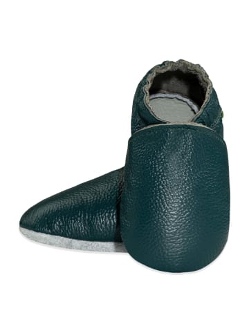 Sayoyo Baby Krabbelschuhe aus Leder, weiche Lauflernschuhe mit rutschfester Sohle 