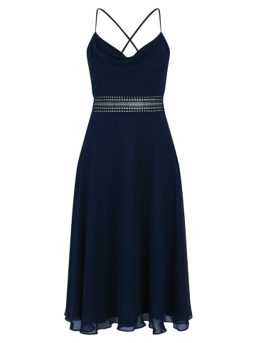 Vera Mont Cocktailkleid mit Wasserfallausschnitt in Night Sky