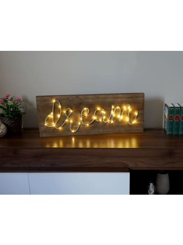 MCW LED-Holzschild, 28x72x3cm, dream