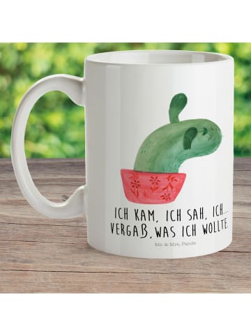 Mr. & Mrs. Panda Plastikbecher Kaktus Mama mit Spruch in Weiß