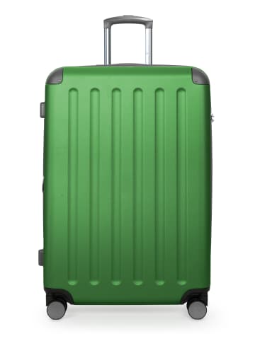 Hauptstadtkoffer Spree - Großer Koffer erweiterbar XL Trolley Aufgabegepäck, TSA, in Grün