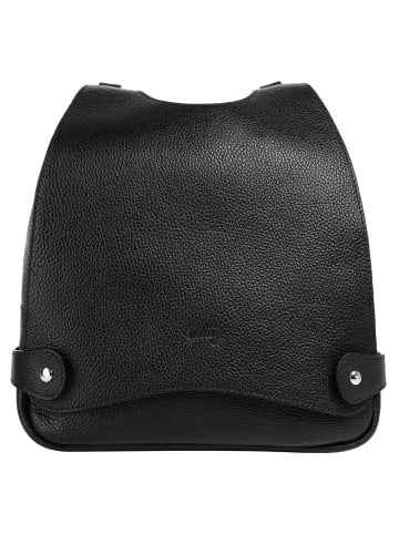 Cluty Rucksack echt Leder in schwarz