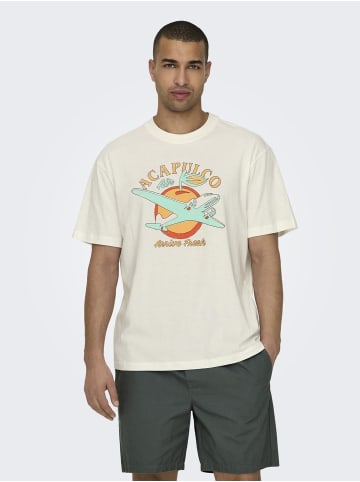 ONLY & SONS T-shirt in Cloud Dancer 1