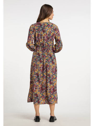Usha Damen Maxikleid Mit Blumenprint in Grün Mehrfarbig