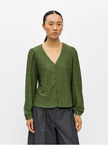 Object Bluse in Bronze Green