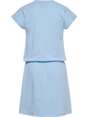 Hummel Minikleid "Hmlflowy Dress S/S" in Blau