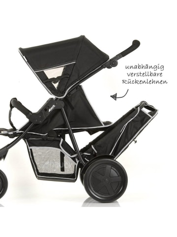 Hauck Geschwisterwagen Freerider - Black in schwarz