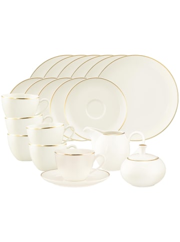Seltmann Weiden 20-tlg. Kaffeeservice Savona Goldlinie in Creme-Gold