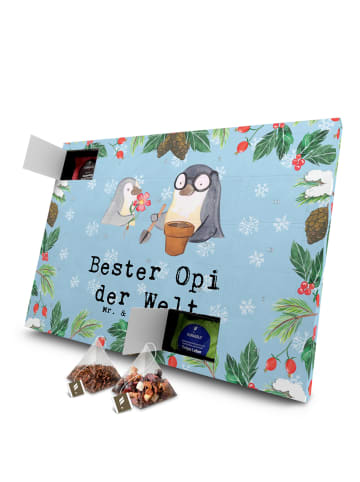 Mr. & Mrs. Panda Advents-Teekalender Pinguin Bester Opi der Welt... in Eisblau