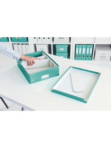 Leitz Organisationsbox Click & Store mittel eisblau