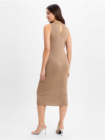 Marie Lund Strickkleid in gold - 0001