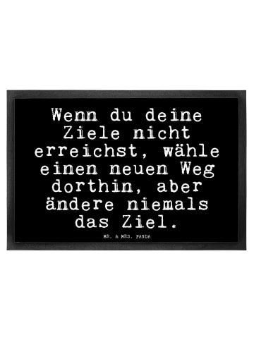 Mr. & Mrs. Panda Schmutzfangmatte Wenn du deine Ziele... mit Spruch in Schwarz