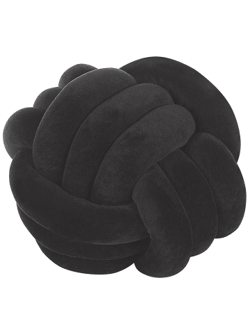 Beliani Dekokissen MALNI in Schwarz - (W) 30 x (H) 30 x (L) 30 cm