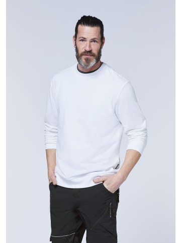 Expand Sweatshirt mit besonders hohem Tragekomfort,  Übergröße in Weiß