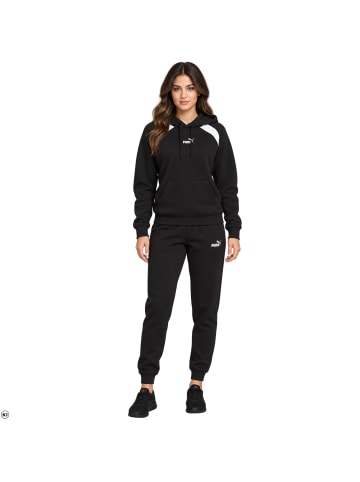Puma Hooded Sweat Suit aus Baumwolle mit Kapuze in schwarz