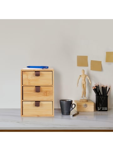 Schreibtisch Organizer in Natur - (B)15 x (H)21 x (T)20 cm