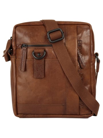 SPIKES & SPARROW Umhängetasche echt Leder in cognac