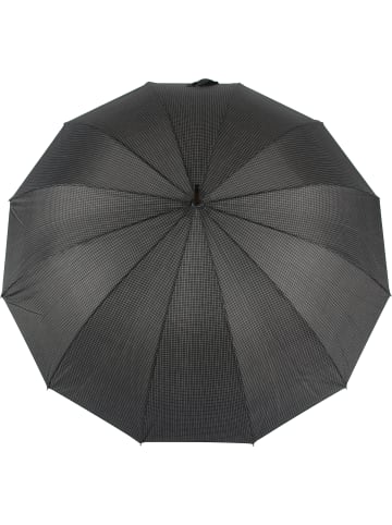 COFI 1453 Stockregenschirm Stockschirm Regenschirm Holzgriff mit in Kariert