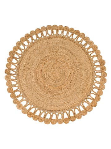 KADIMA DESIGN Jute Teppich Boho in Beige